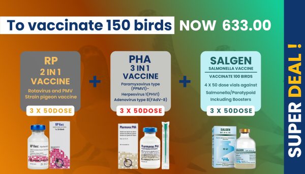 RP 2 in 1 + PHA 3 in 1 + Salgen Salmonella Vaccine 150 Dose